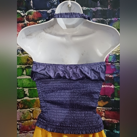 Fashion Exit 90's Style Vintage Purple Halter Top Size Small - Picture 2 of 4